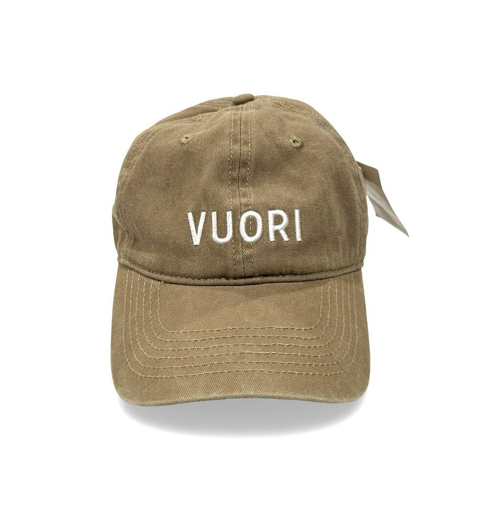 Vuori Ball Cap Hat Unisex Camel Tan Beige Adjustable Strap Embroidered One Size